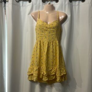 Hollister size S yellow floral summer dress